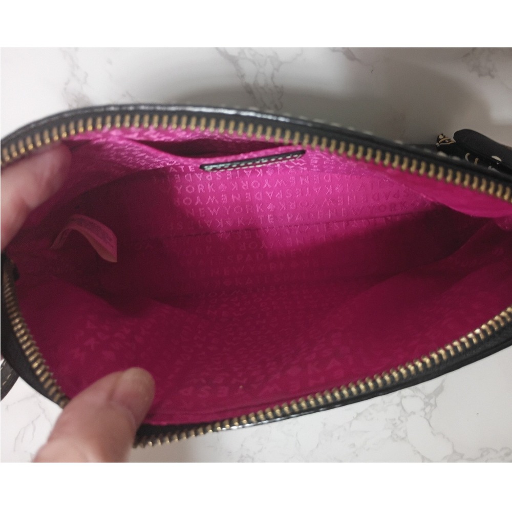 KATE SPADE Wellesley Hanna Black Leather Crossbody Bag - EUC - Picture 6 of 7